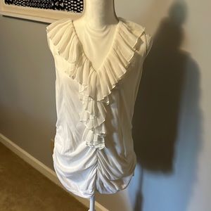 Lacy collar with stretch body cotton